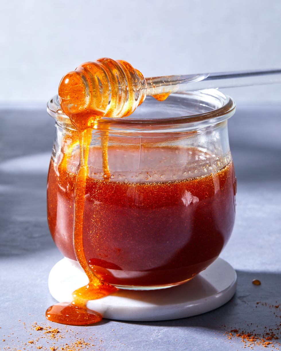 hot honey with biscuits