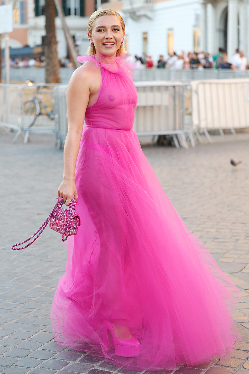 celebrities hot pink