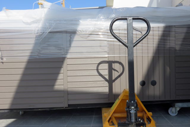 your new hot tub arrived and you need to move it
