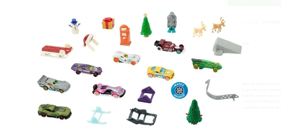 calendario adviento hot wheels 2024