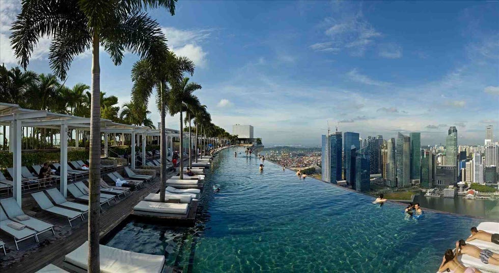 Piscina del hotel Marina Bay Sands