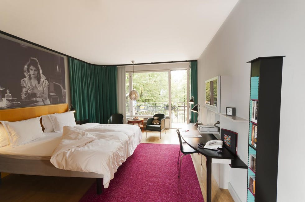 Unas de las habitaciones del hotel Rival