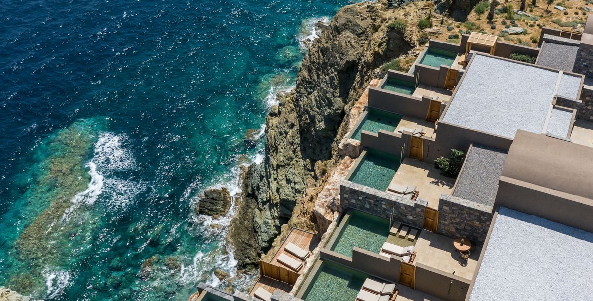 hotels with private pools greece