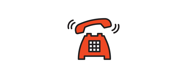 ringing landline phone icon