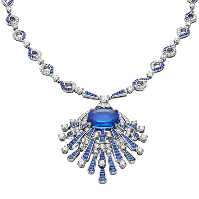 bulgari blue rays necklace