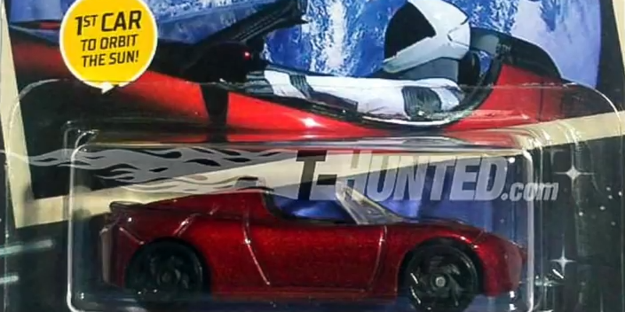 Hot wheels tesla roadster cheap with starman