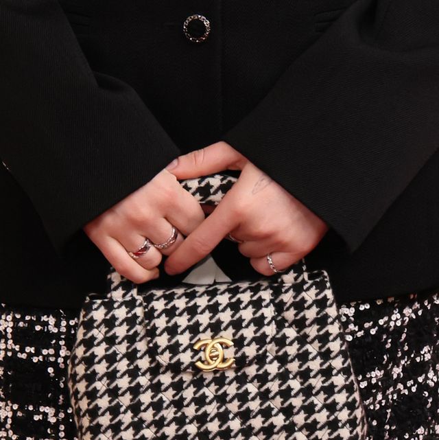 mini chanel houndstooth wool square flap bag
