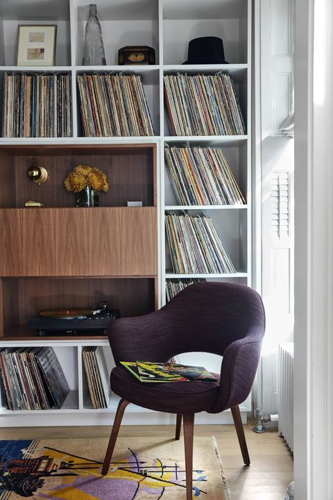 Shelf, Shelving, Furniture, Bookcase, Room, Interior design, Home, Desk, Building, Chair, 