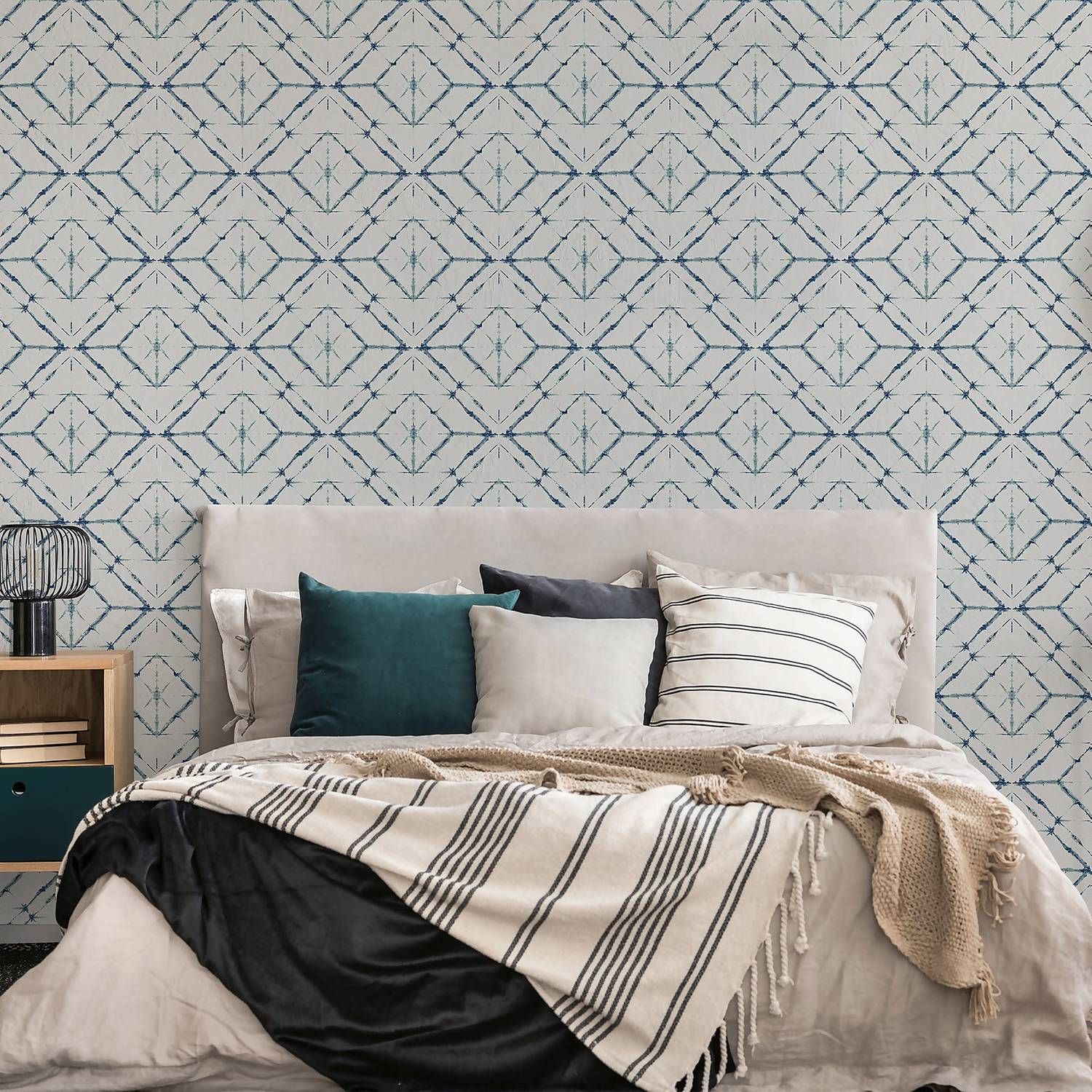 blue and white wallpaper for walls