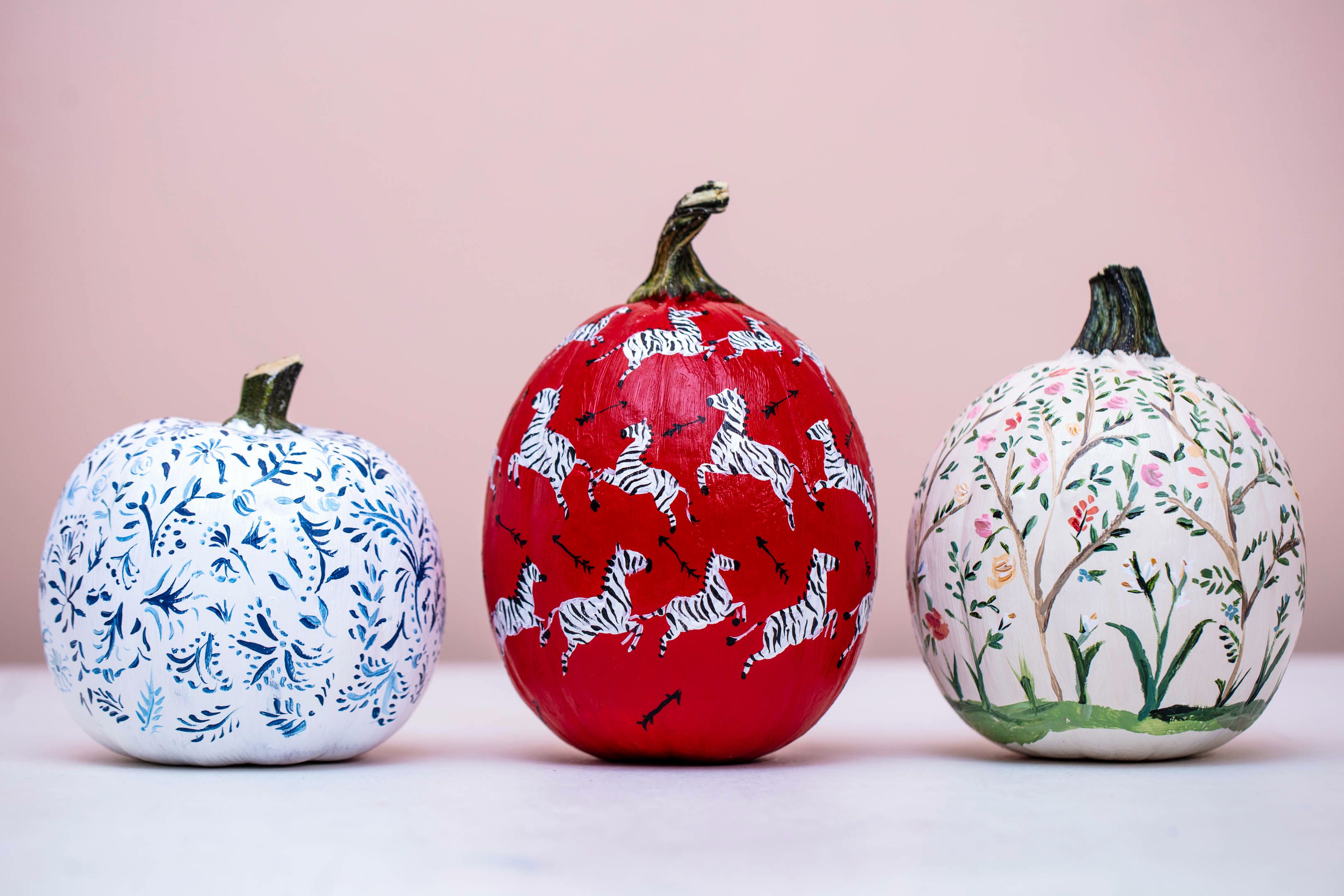 Wallpaper Inspired Pumpkins Are the Ultimate Grandmillennial