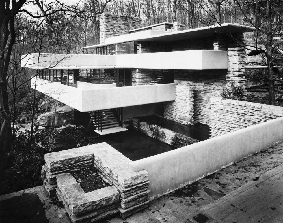 exterior view of fallingwater