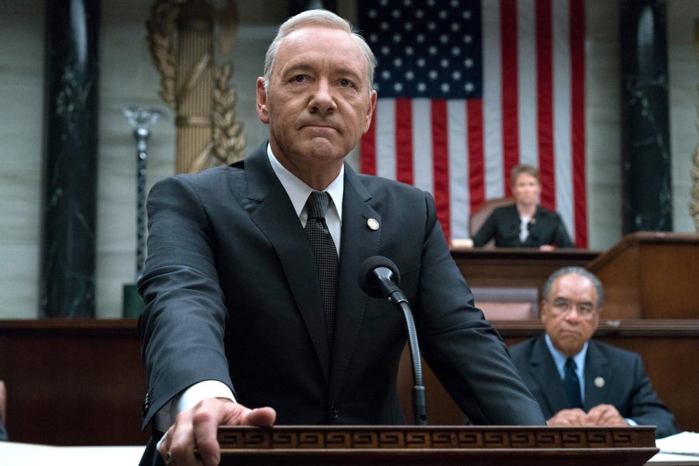 kevin spacey como el presidente de eeuu en house of cards