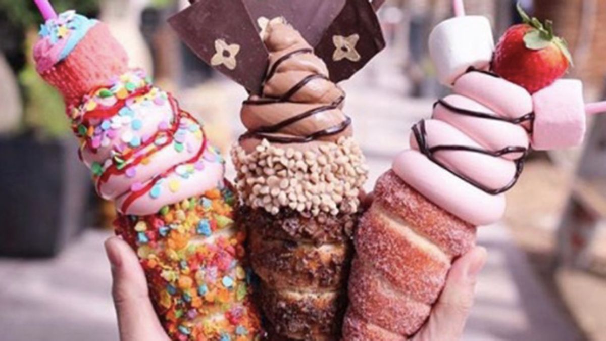 preview for We are obsessed with these doughnut ice cream cones