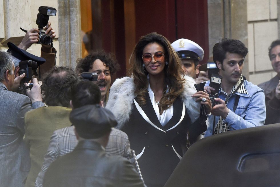 Sophia Loren House Of Gucci White Fur Coat