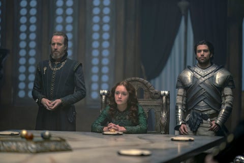 house of the dragon episode 9 with rhys ifans, olivia cooke and fabien frankel