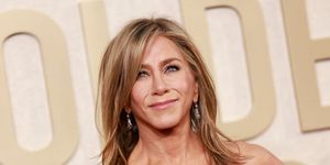 actress jennifer aniston arrives for the 81st annual golden globe awards at the beverly hilton hotel in beverly hills, california, on january 7, 2024 photo by michael tran afp photo by michael tranafp via getty images