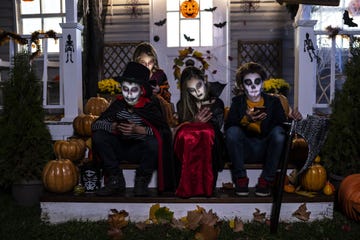 young teens in halloween costumes that might make you ask, how old is too old to trick or treat