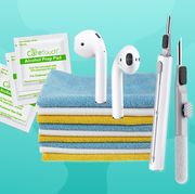alcohol prep pad, airpods, cleaning tools, microfiber cloths