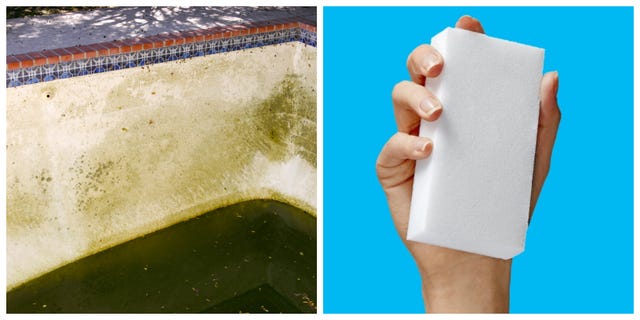 How to Clean a Green Pool With a Magic Eraser How This Woman Cleaned