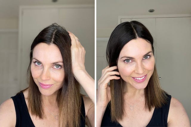 before and after hair styling comparison