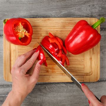 how to cut a bell pepper