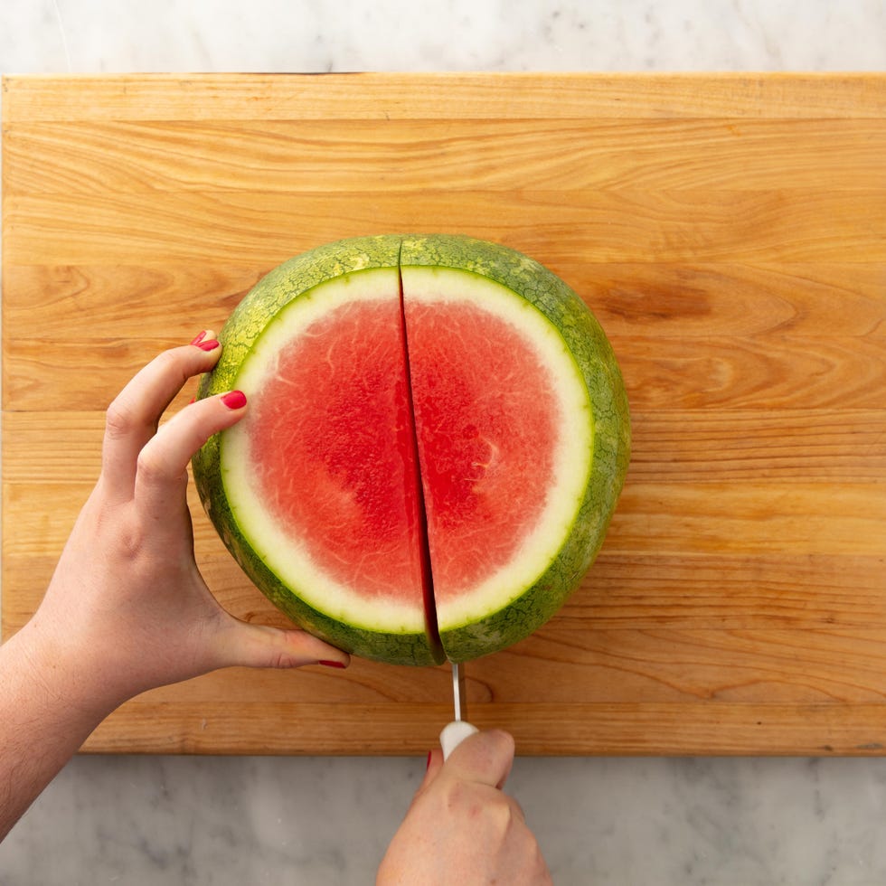 how to cut a watermelon