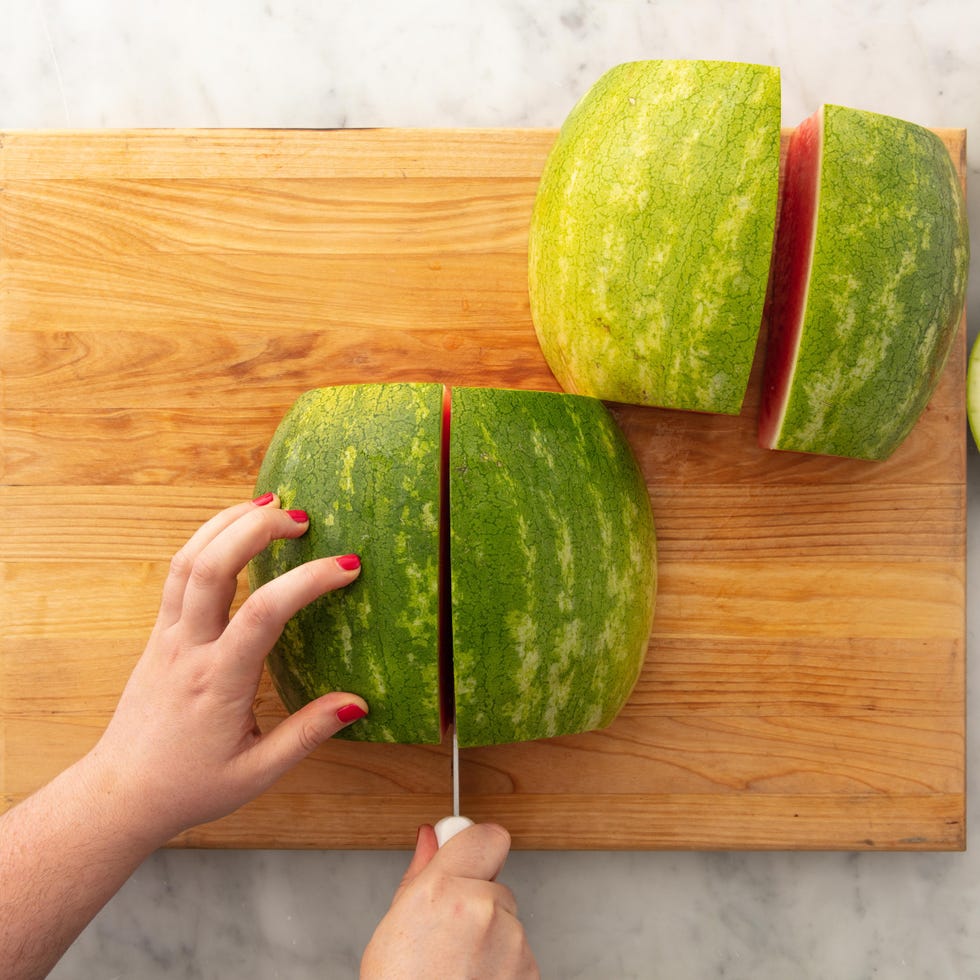 how to cut a watermelon