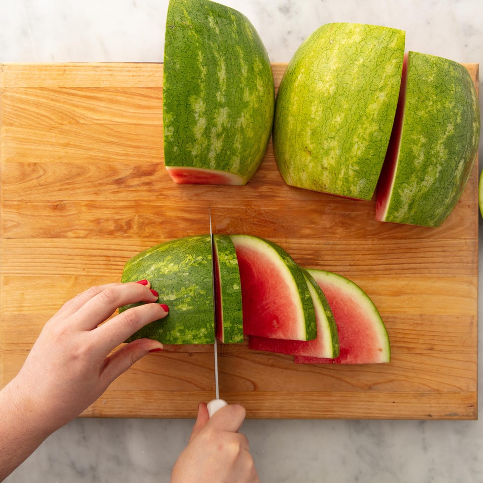 how to cut a watermelon