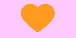 Heart, Orange, Yellow, Love, Pink, Peach, Font, Heart, Valentine's day, Magenta, 