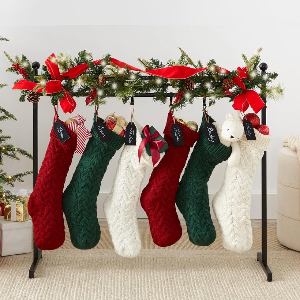 How to hang the Christmas stocking holder