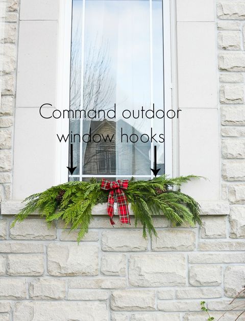 how to hang garland   outdoor window hooks