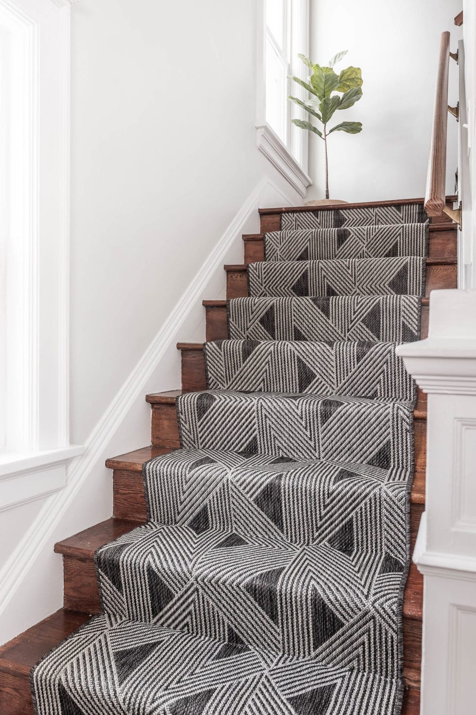 staircase runner geometric