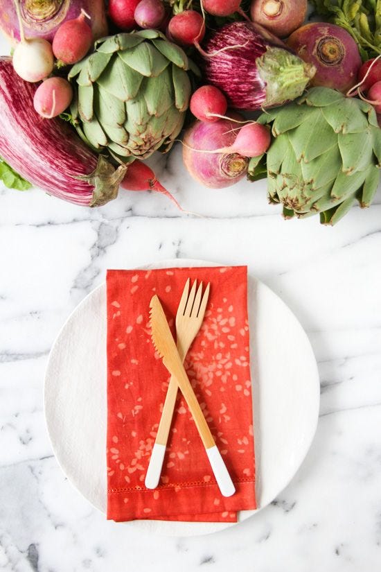 thanksgiving crafts dyed napkins