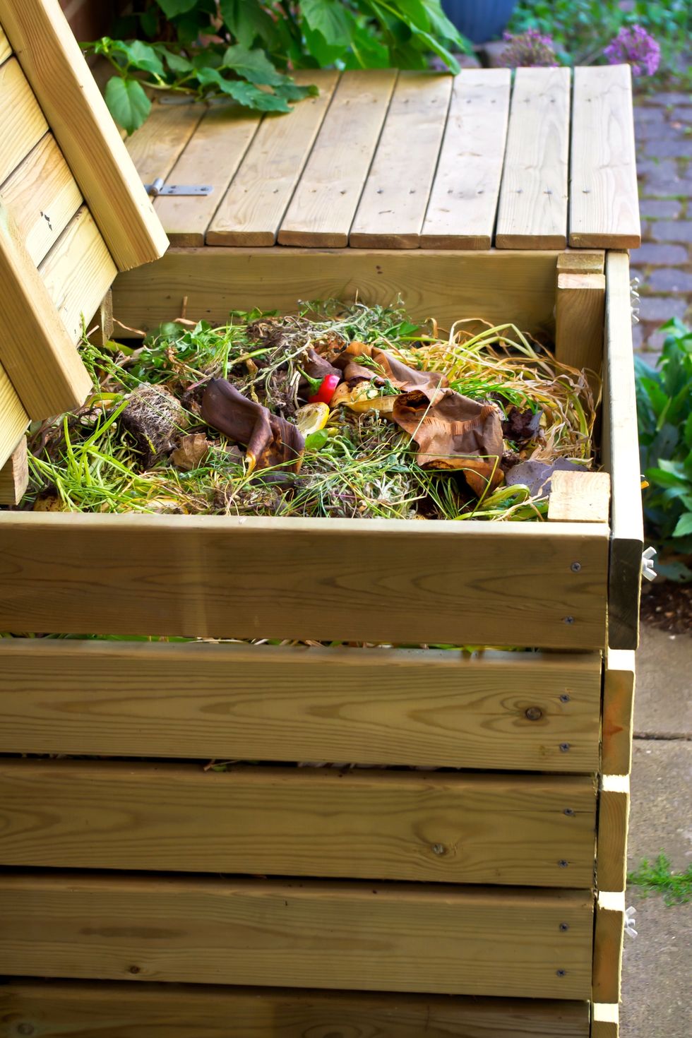 how to make compost compost bins made ​​of wood for vegetable kitchen and garden waste