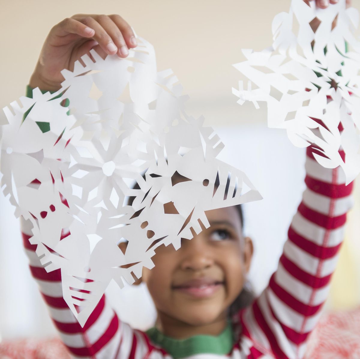 Torn Paper Snowflake Craft - Toddler at Play