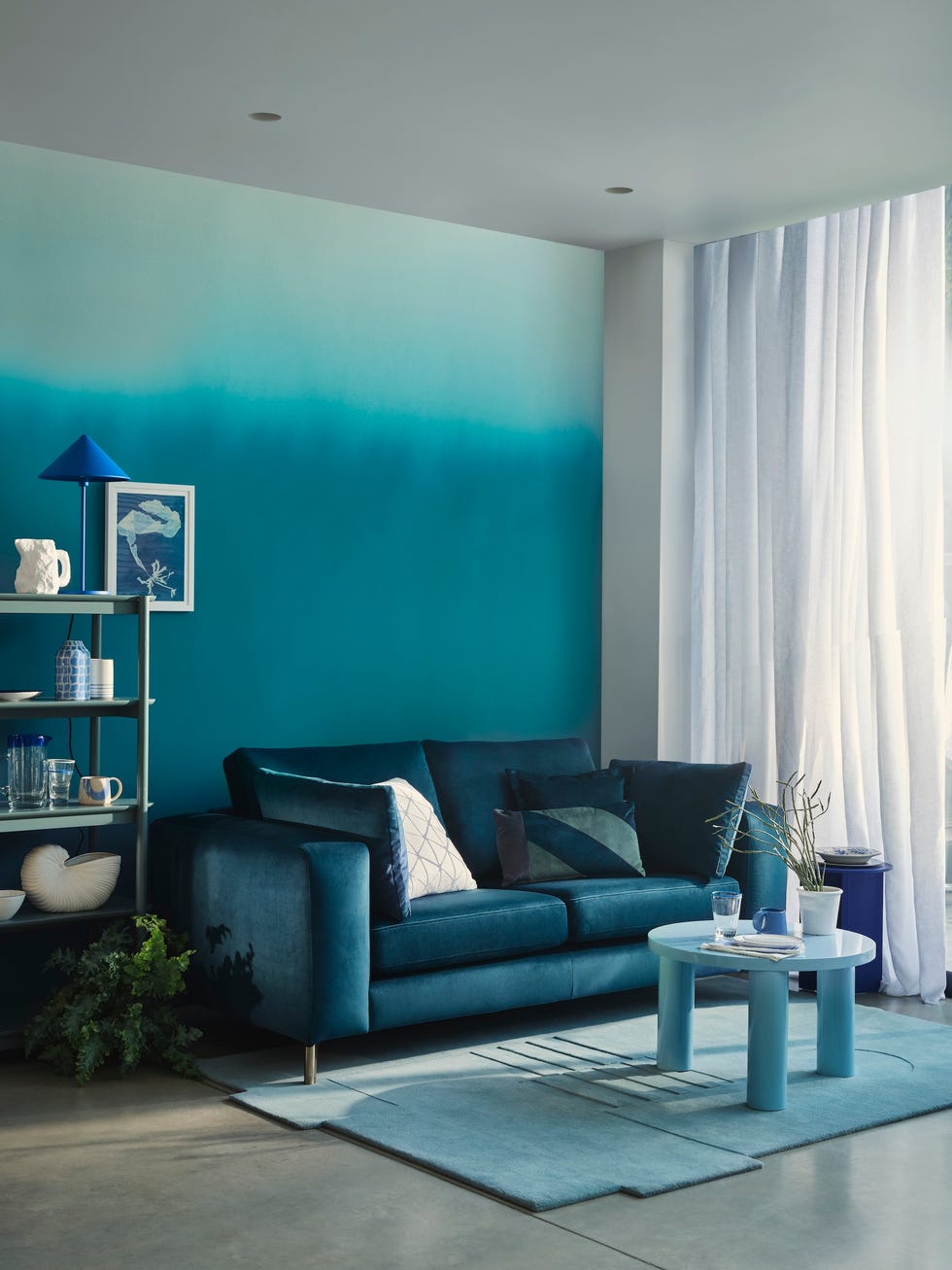 house beautiful blue darcy sofa at dfs