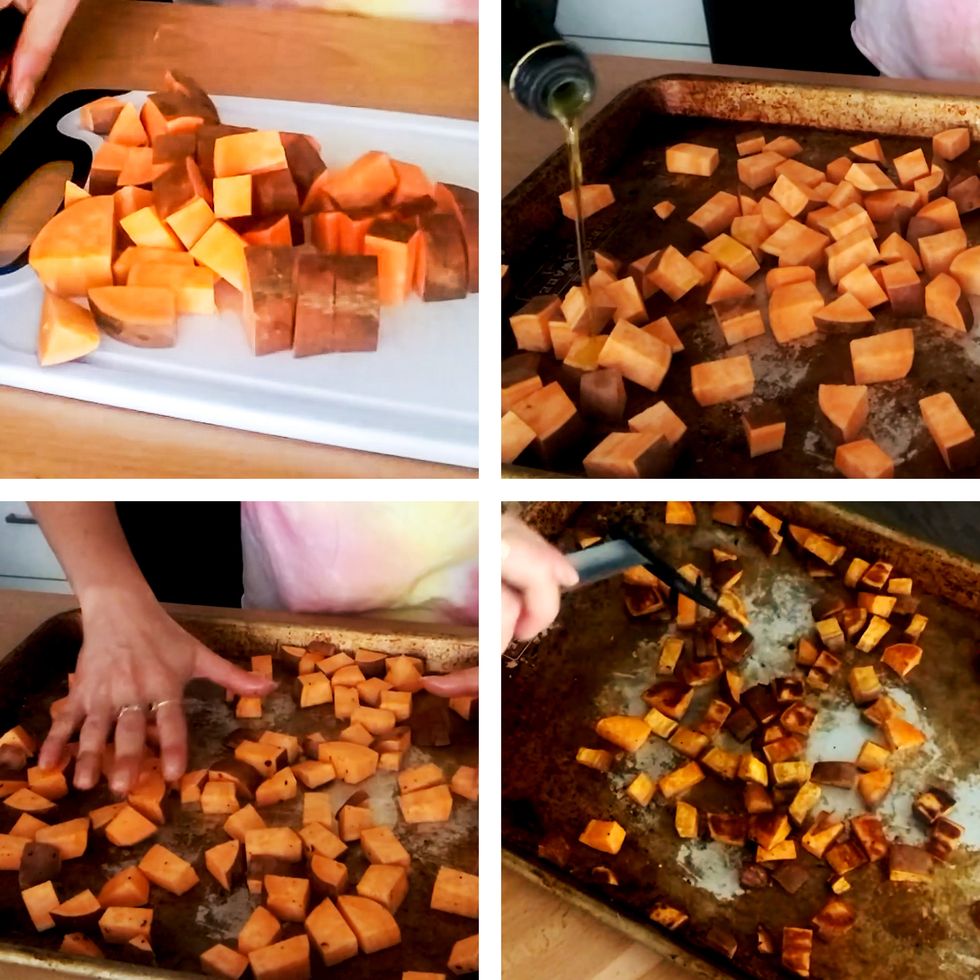 how to roast sweet potatoes