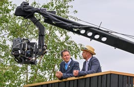 london, england may 22: monty don and joe swift attend the 2023 chelsea flower show at royal hospital chelsea on may 22, 2023 in london, england. (photo by jeff spicer/getty images)