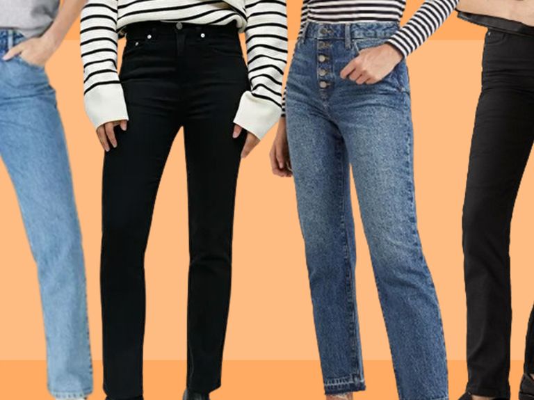 how to wear straight leg jeans