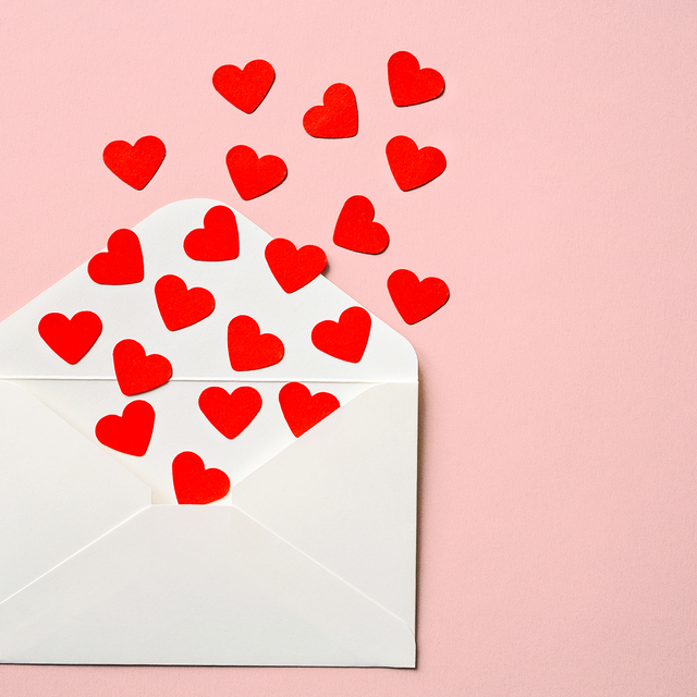 Lady Lovely Locks Vintage Valentine Cards Set of 4 With Envelopes