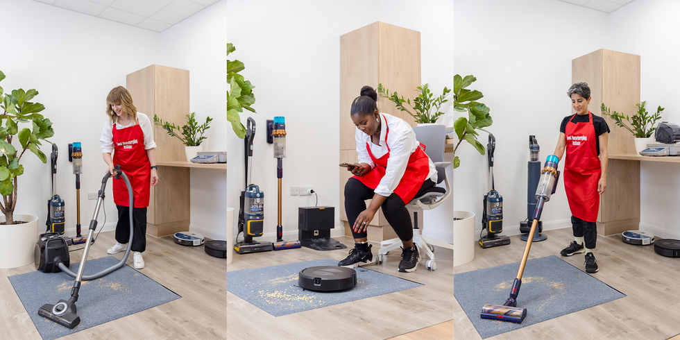 testing vacuum cleaners at the good housekeeping institute