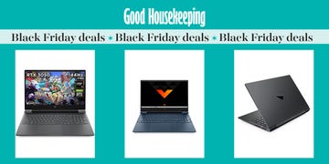 three cut out photos of the hp victus gaming laptop