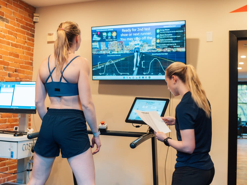 woman on treadmill