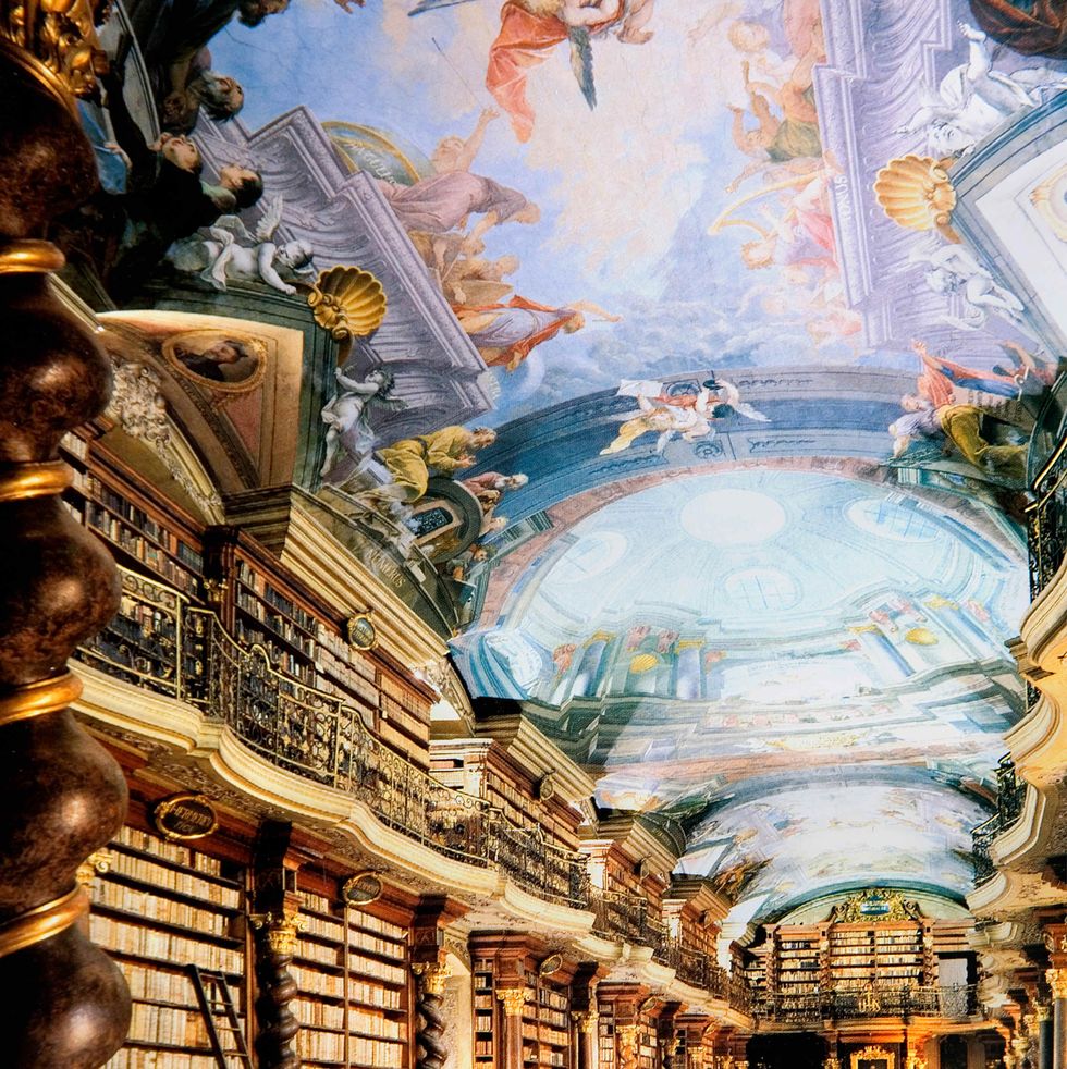 klementinum baroque library hall prague czech republic