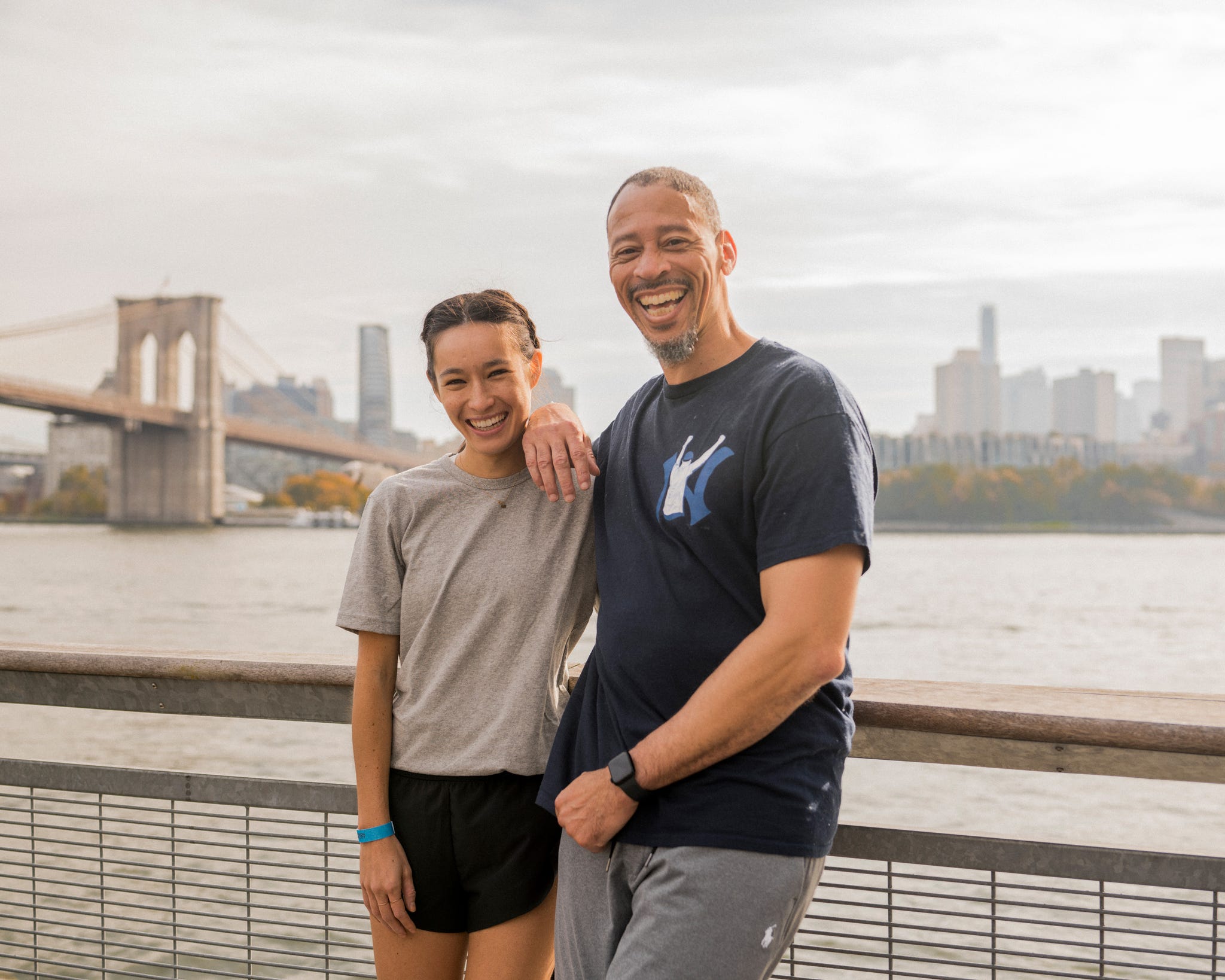 rahsaan thomas at the new york city marathon