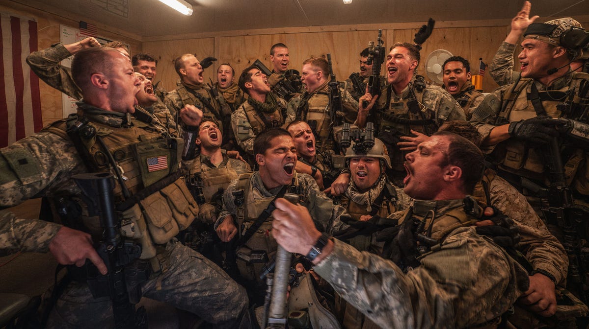 The 20 Best Movies to Watch on Memorial Day press still of 'warfare'