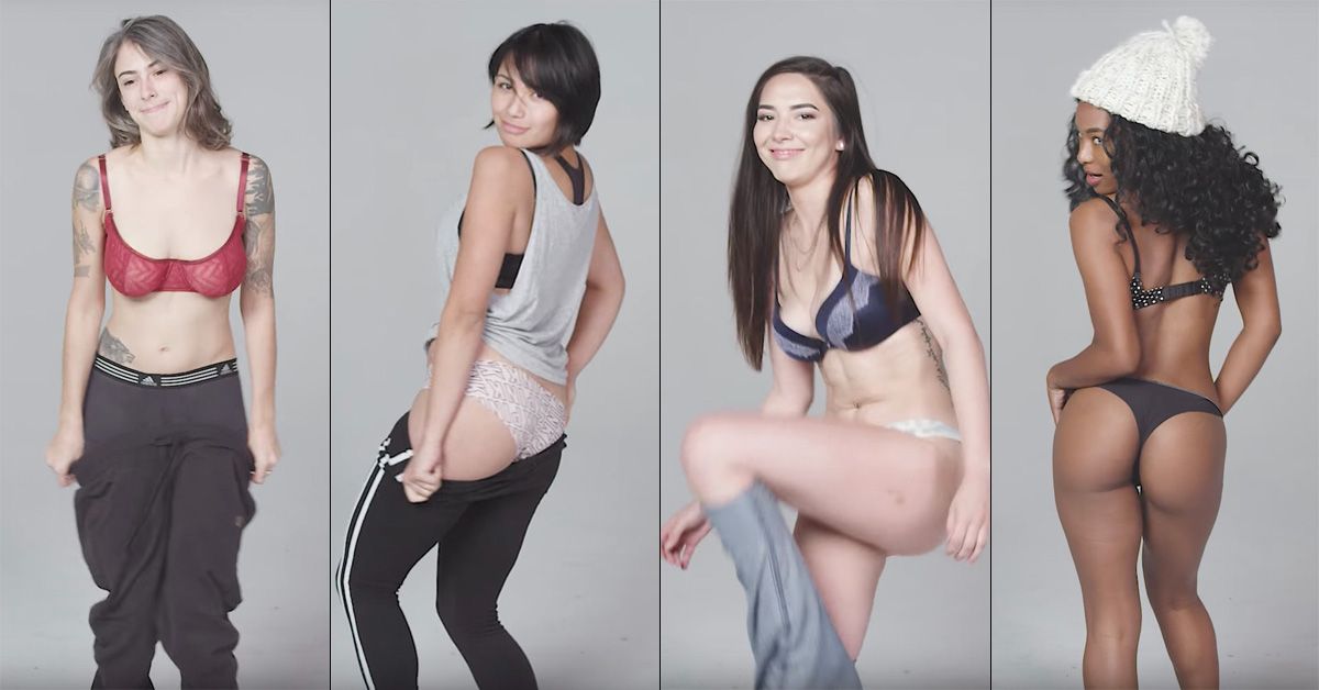 Adults Strip Down to Underwear in Striptease Video​