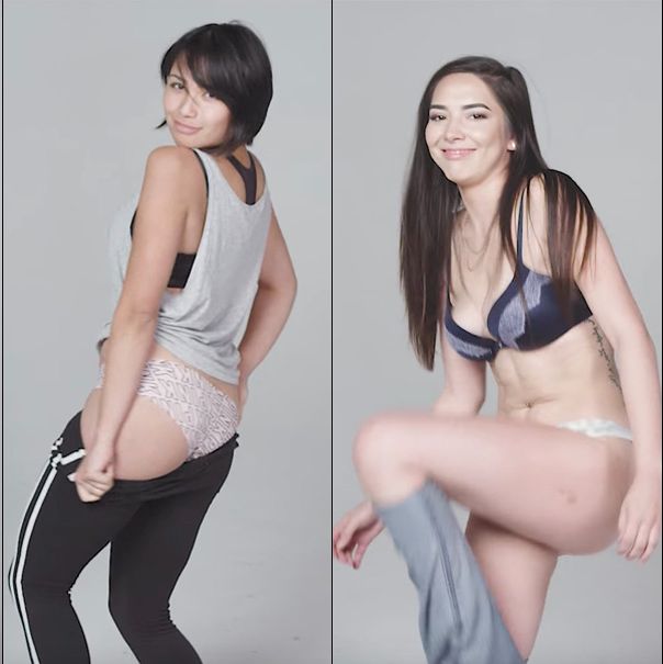 Adults Strip Down to Underwear in Striptease Video​