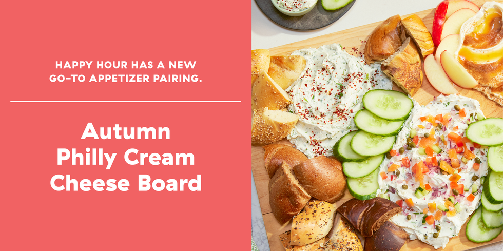 autumn philly cream cheese board