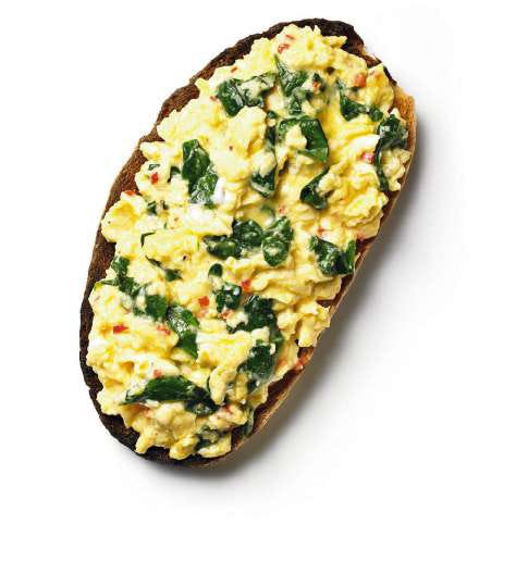 Picoteo saludable: Tosta de huevos a la florentina